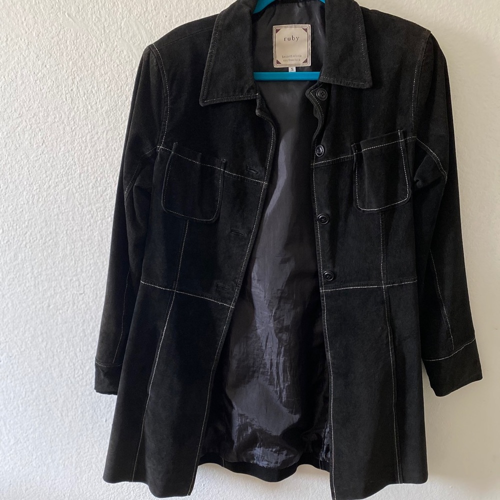 Vintage leather coat!